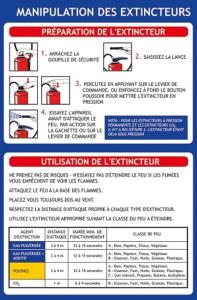 A4 - CONSIGNE MANIPULATION DES EXTINCTEURS
