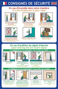 A4 - CONSIGNE SECURITE HOTEL 2 LANGUES