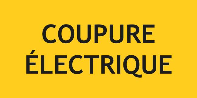 PANNEAU COUPURE ELECTRIQUE