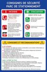 A4 - CONSIGNE DE SECURITE PARC DE STATIONNEMENT