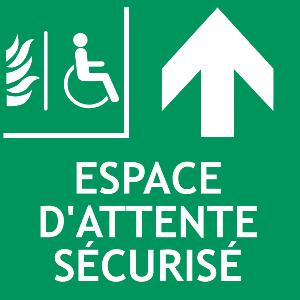 PANNEAU ESPACE D'ATTENTE SECURISE