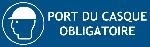 PANNEAU PORT DE CASQUE OBLIGATOIRE