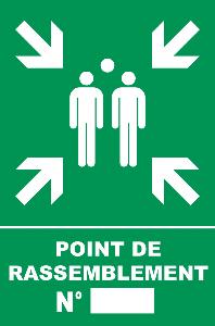 PANNEAU POINT DE RASSEMBLEMENT