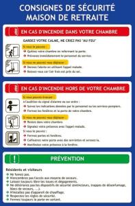 A4 - CONSIGNE DE SECURITE MAISON DE RETRAITE