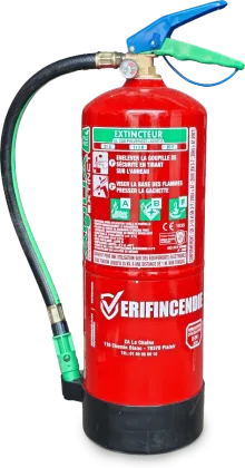 Extincteur FAEX 6 litres eau pulvérisée avec additif sans fluor, 21A 113B 25F